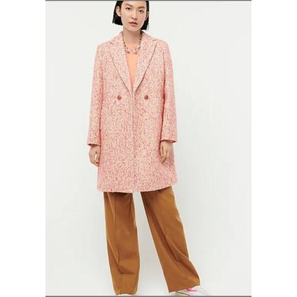 J. Crew Daphne Topcoat in Italian Tweed Wool Blend Size 6 - Picture 4 of 16